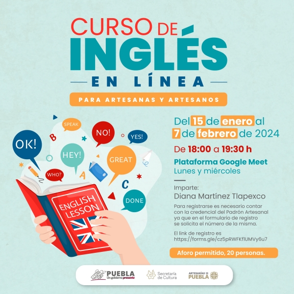 Brindará gobierno estatal cursos gratuitos de inglés para artesanas y artesanos